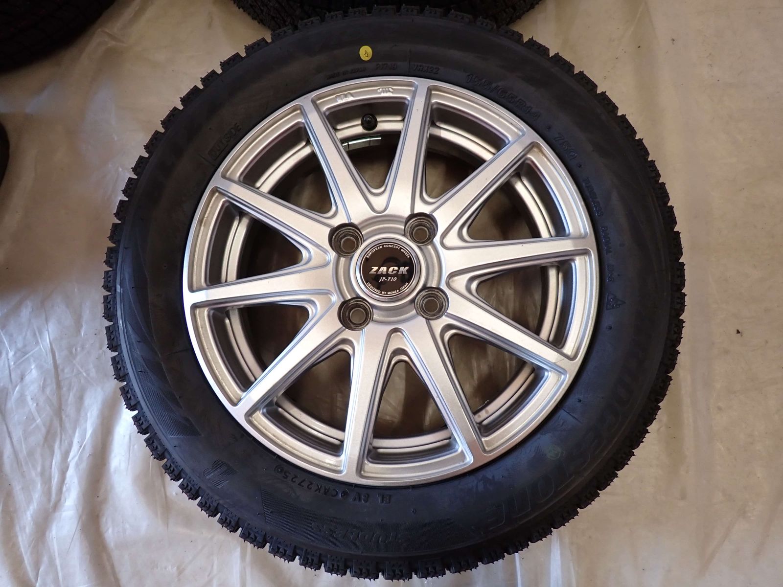 冬 製 4本SET 会社宛 155 65R14×4.5J 75Q ブリヂストン ブリザック VRX2 アルミ N-BOX デイズ サクラ タント NO D6178 FFCRYSTALESIA_COM