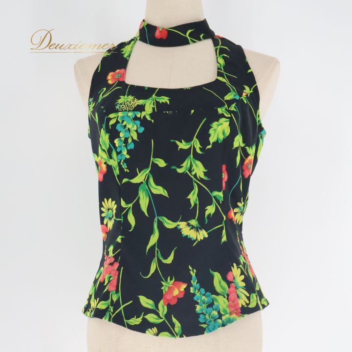 フラメンコトップスフラメンコ衣装前ボタンつき社交ダンスフリル