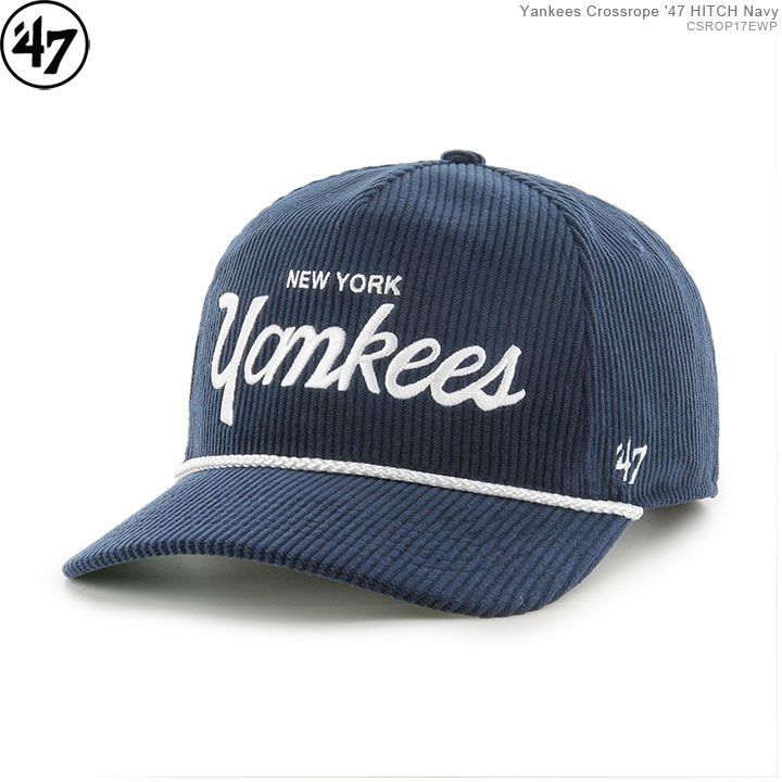 47 キャップ ヤンキース コーデュロイ フォーティセブン 47BRAND メンズ ブランド Yankees Crossrope '47 HITCH