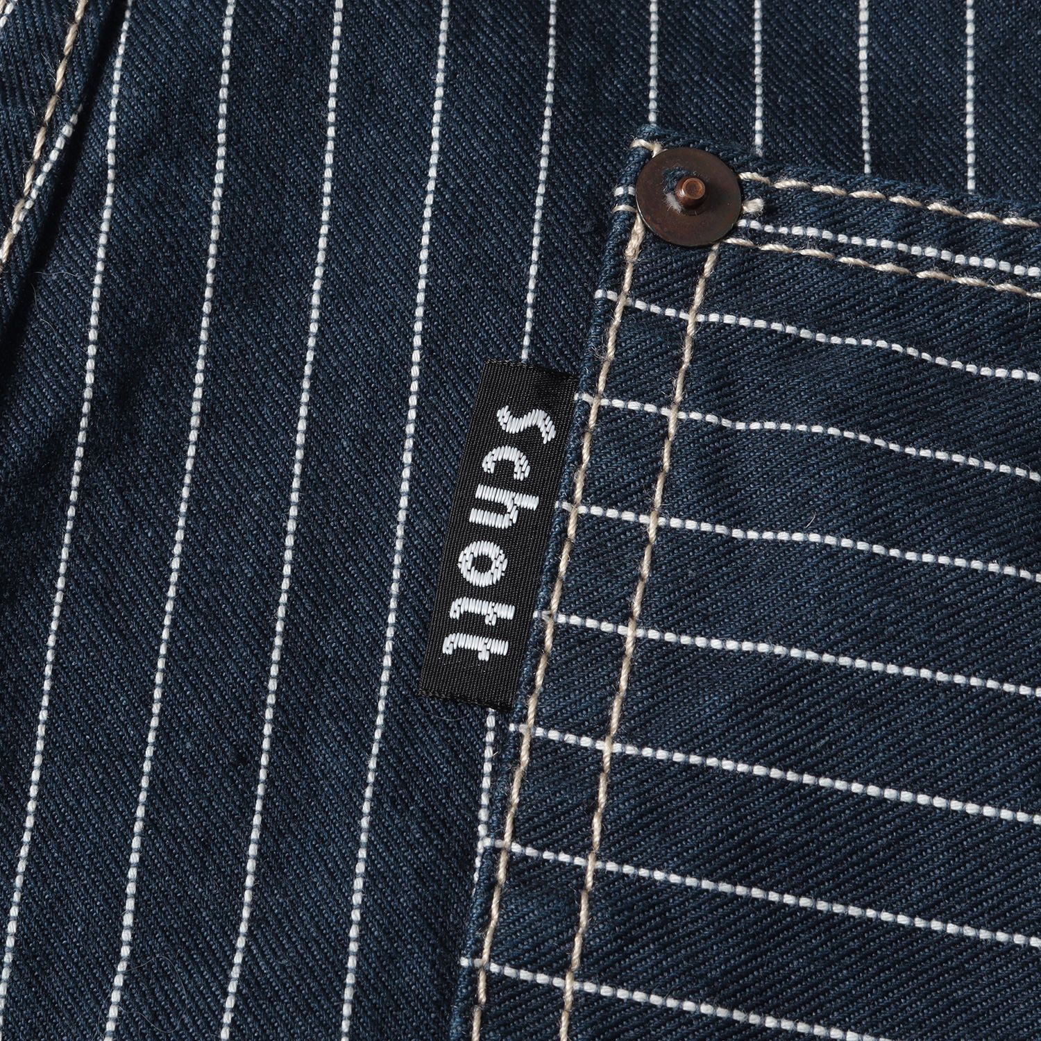 Schott ショット パンツ オールド ヒッコリー ストライプ