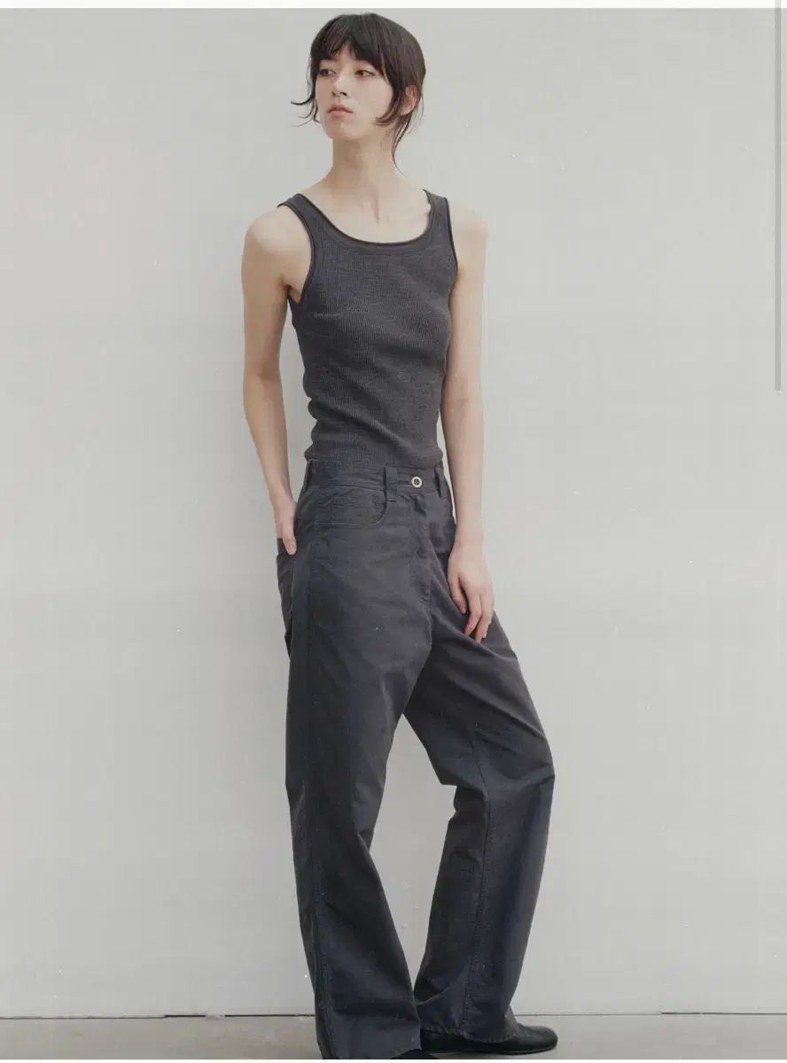 Nothing Written ナッシングリトゥン エデンパンツ m サイズ Eden washing pants チャコール