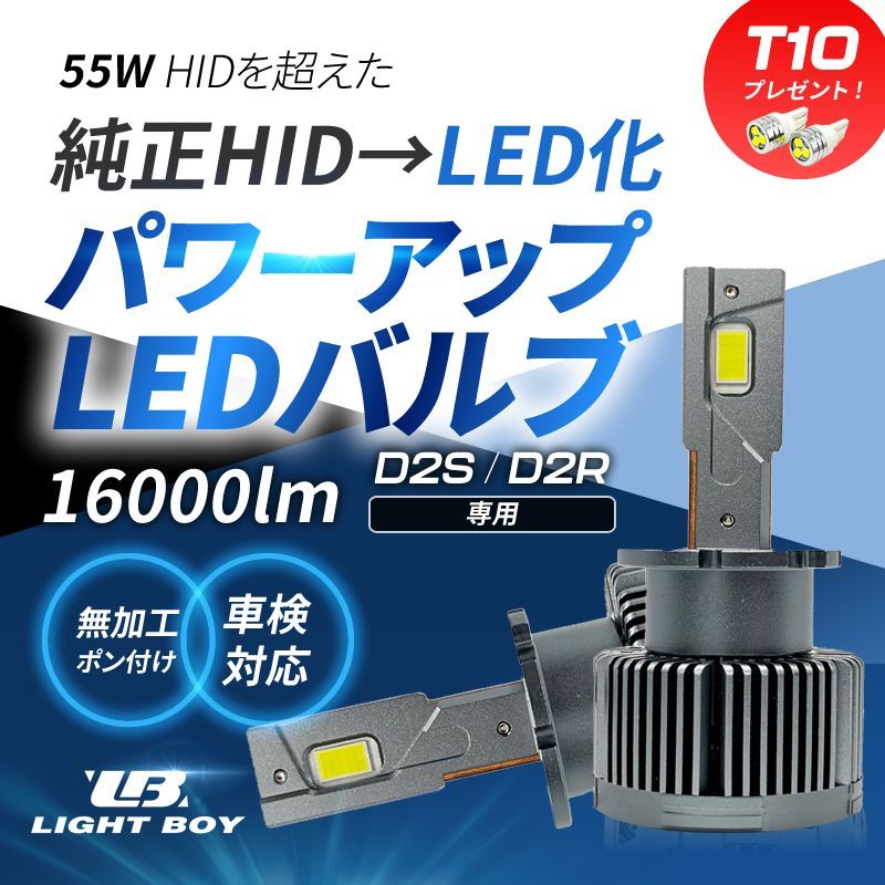 HIDより明るい○ スカイライン / R34 (H10.5～H14.8) D2R 純正HID LED化 交換 爆光 LEDヘッドライト バルブ -  メルカリ