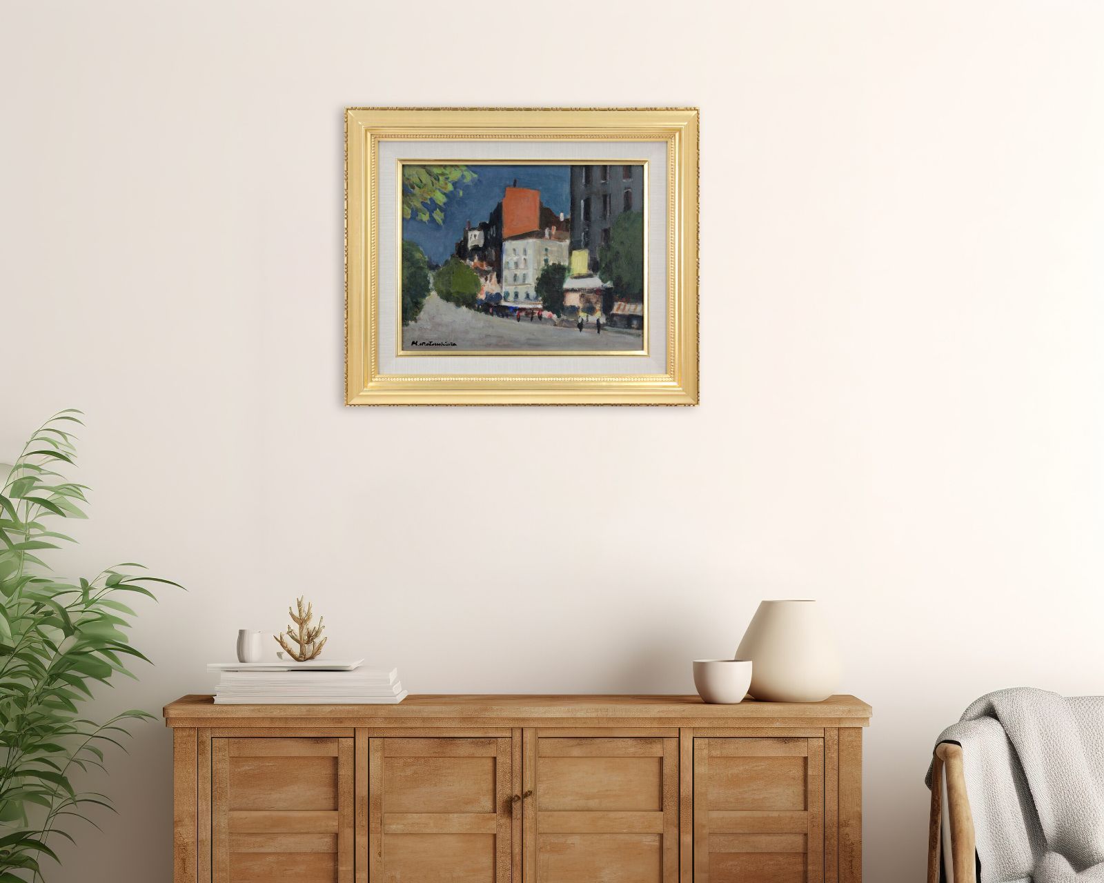 松島正幸『巴里の街』油彩画【真作保証】 絵画 松島正幸『巴里の街』油彩画【真作保証】 絵画
