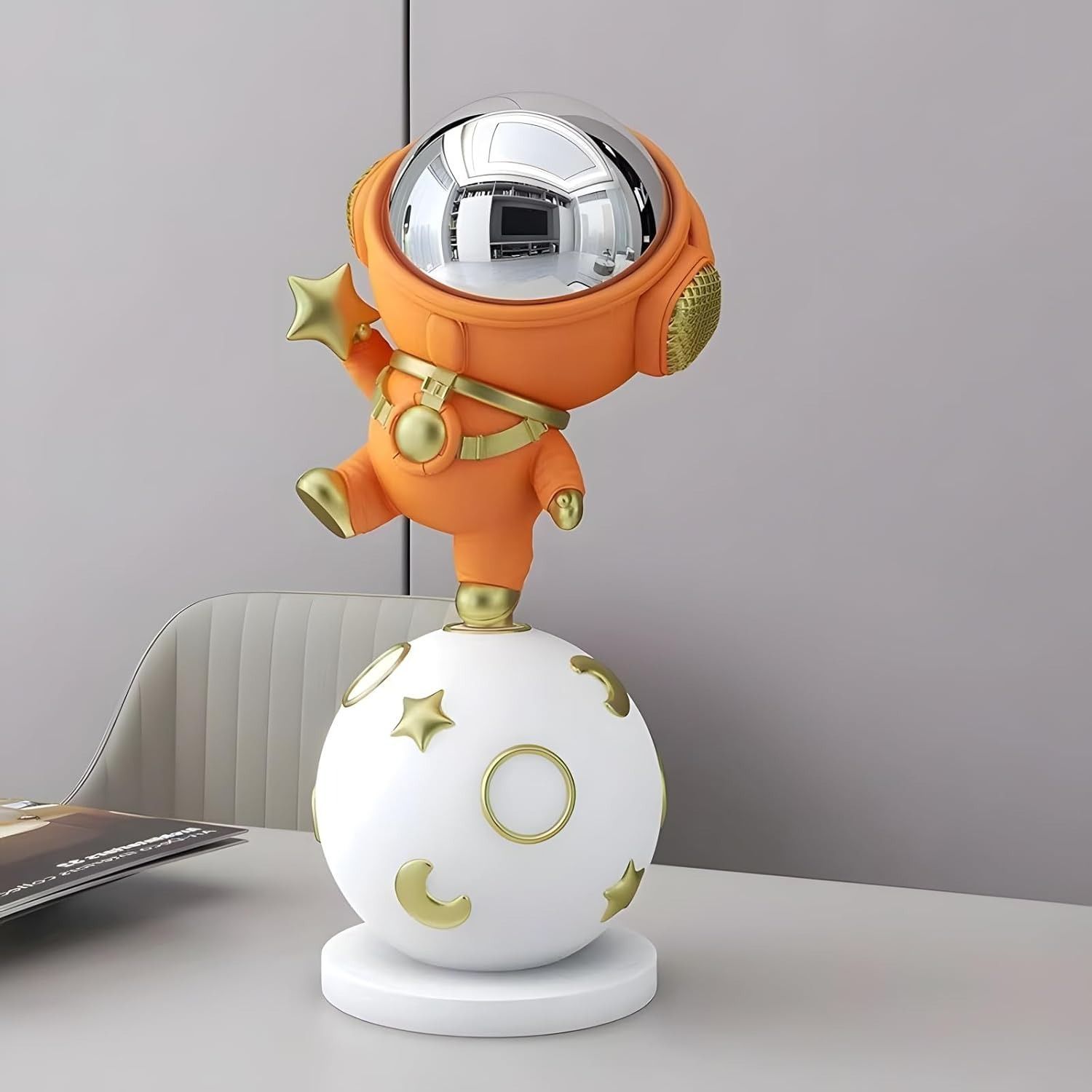 家具 インテリア雑貨/小物 置物、オブジェ 宇宙飛行士の置物 宇宙飛行士 月 ギャラクシー インテリア雑貨