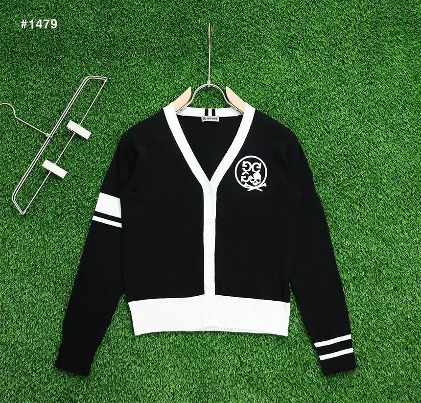 レディースゴルフウェア G FORE スカルロゴ ベーシックカーディガン