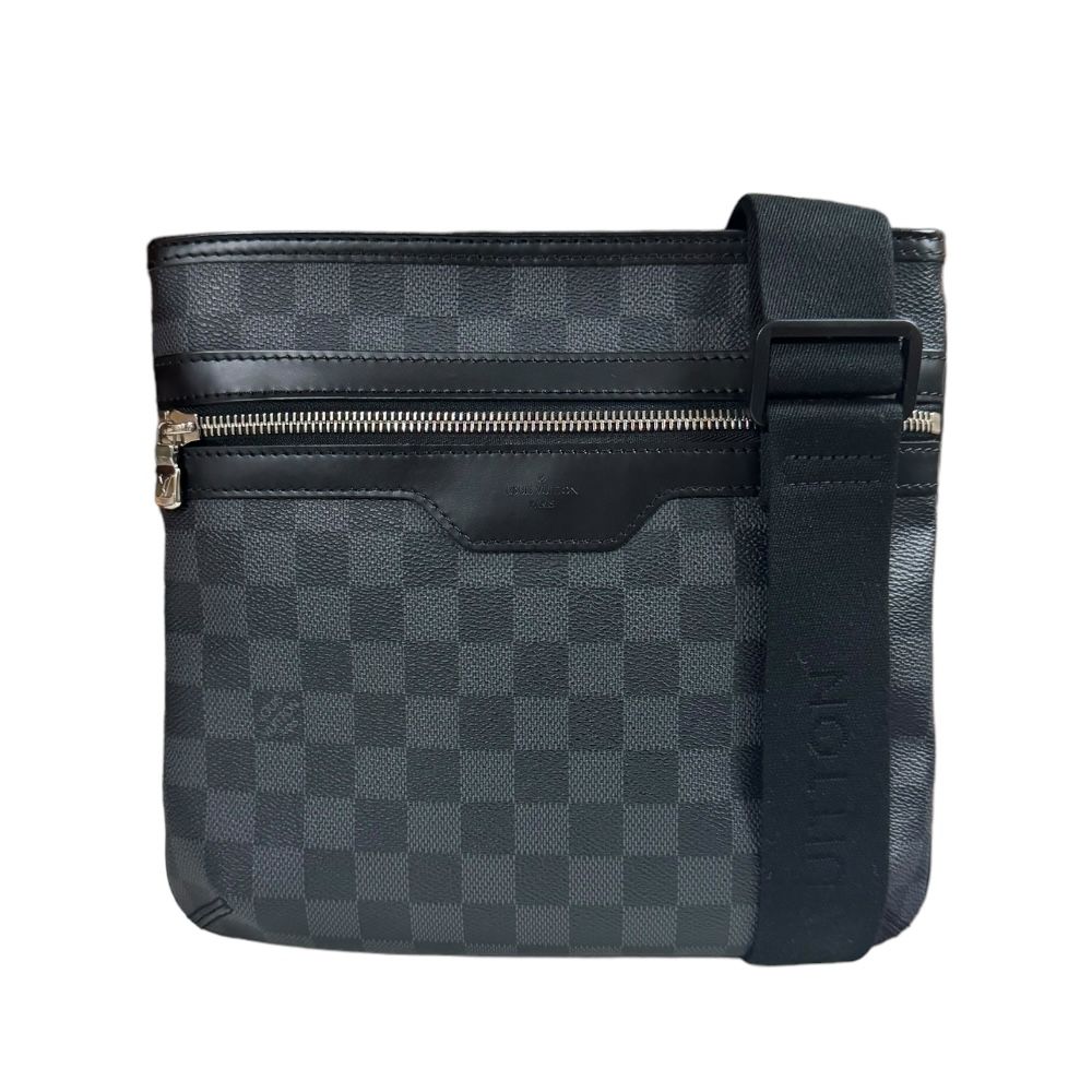 ルイヴィトン トマス ダミエグラフィット ショルダーバッグ ダミエグラフィットキャンバス N58028 ブラック メンズ  LOUIS VUITTON  中古 ルイヴィトン  ルイ ヴィトン