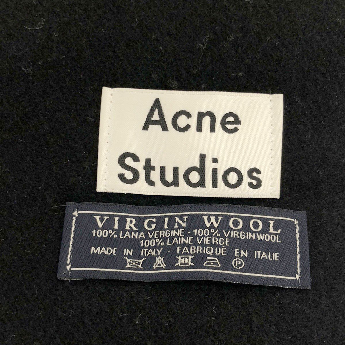 Acne Studios アクネストゥディオズ ヴァージンウールフリンジマフラー