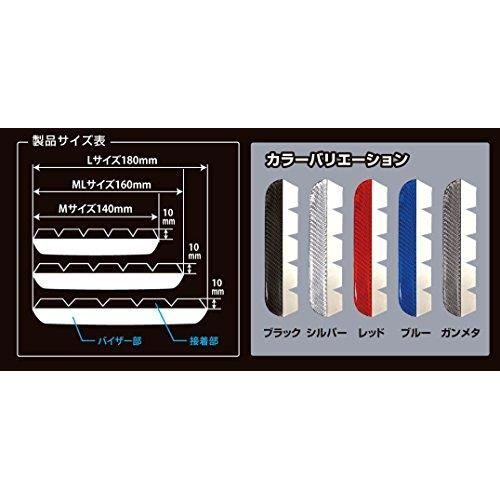 ☆FUNSHOP彡売り切れ御免☆ HASEPRO ( ハセ・プロ ) マジカルカーボンNEO【ドアミラーバイザー】MLサイズ (ブラック) NDV-3  - メルカリ