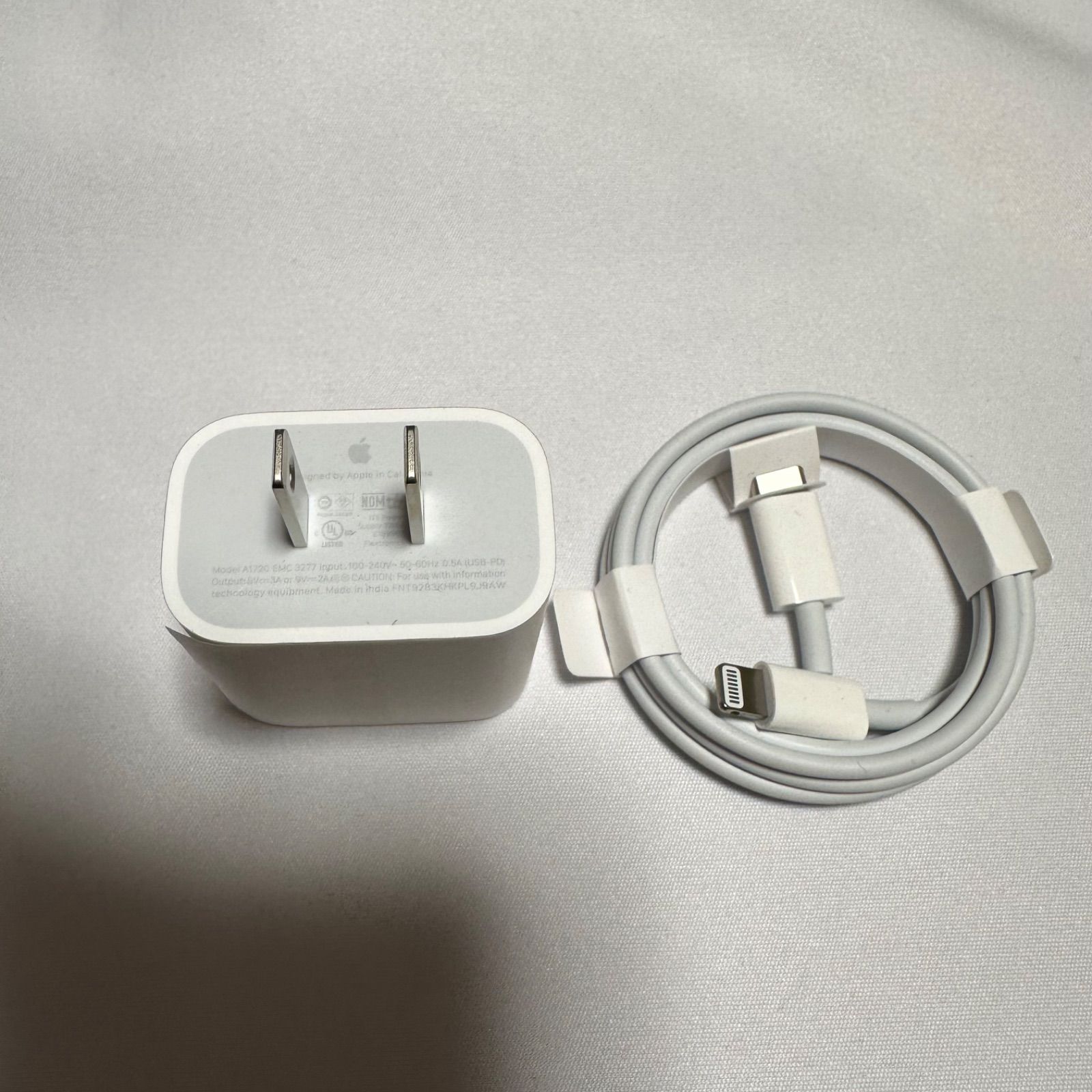 Apple純正 20W USB-C 電源アダプター Lightningケーブル - メルカリ