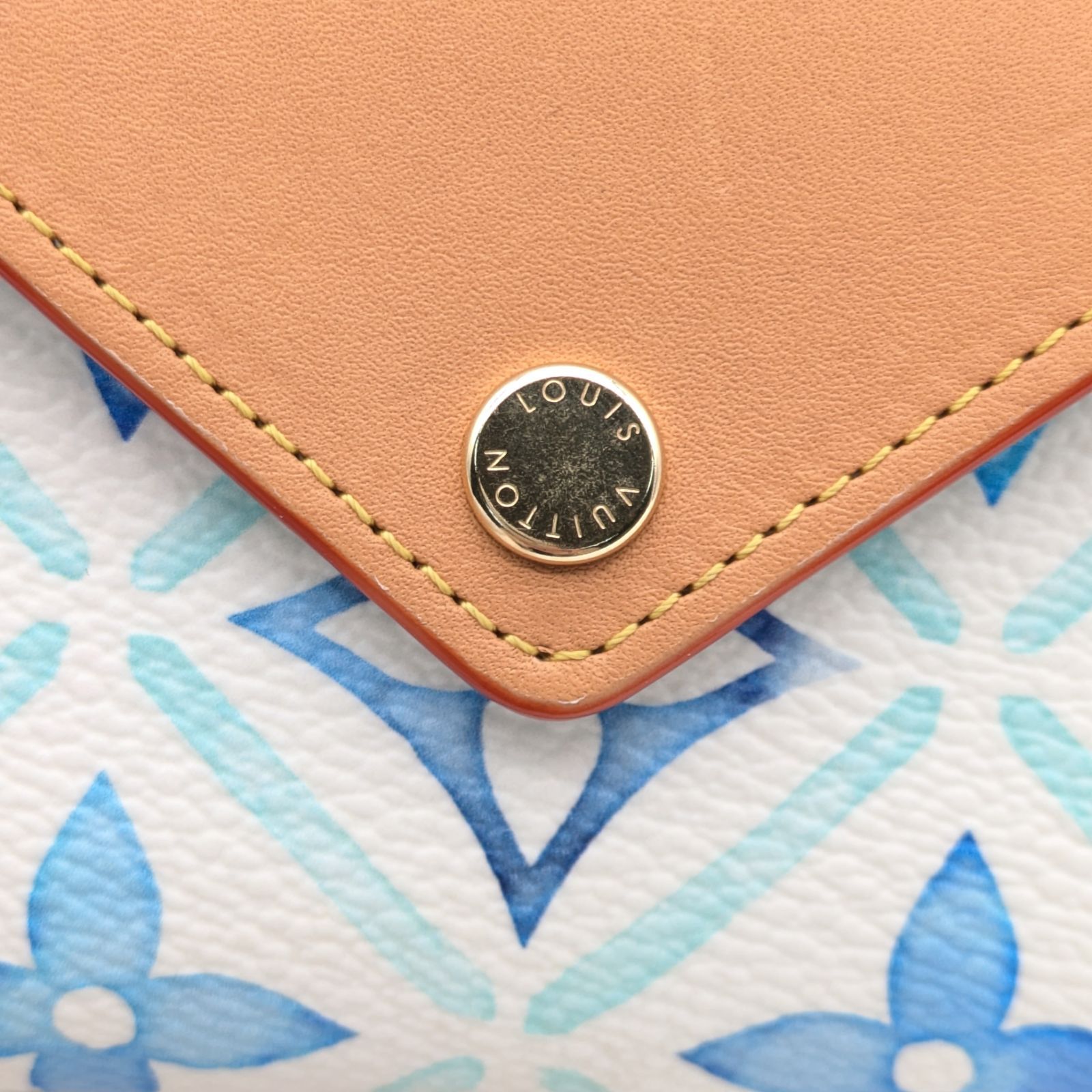 良品:AB】LOUIS VUITTON ラグーン カードケース 名刺入 ブルー