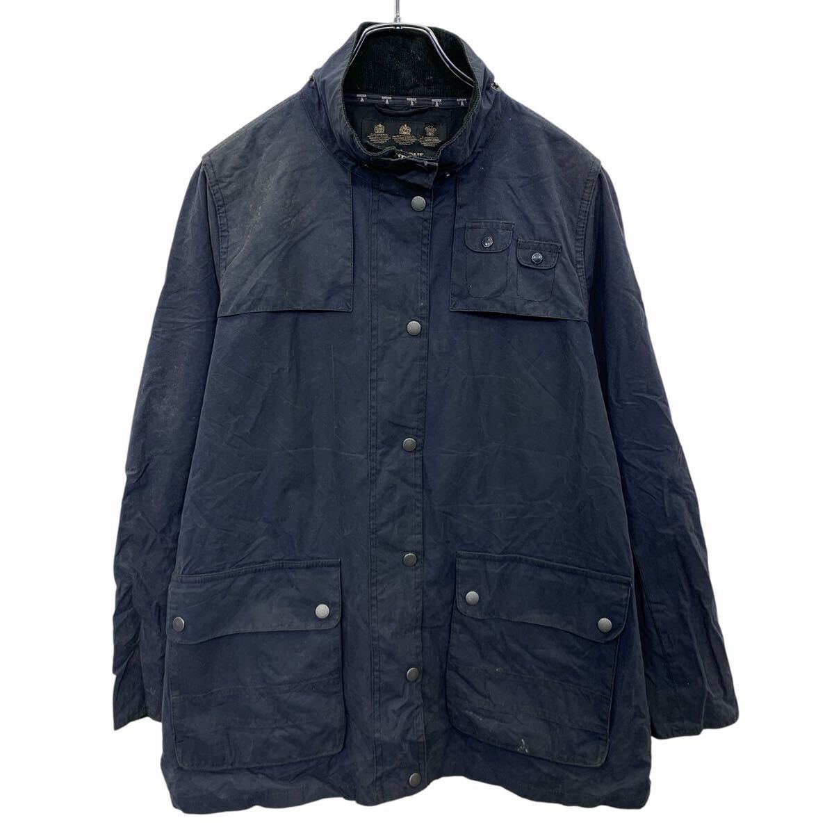 Barbour オイルドジャケット 10 M~ ネイビー バブアー ジップ Barbour オイルドジャケット 10 M~ ネイビー バブアー ジップ