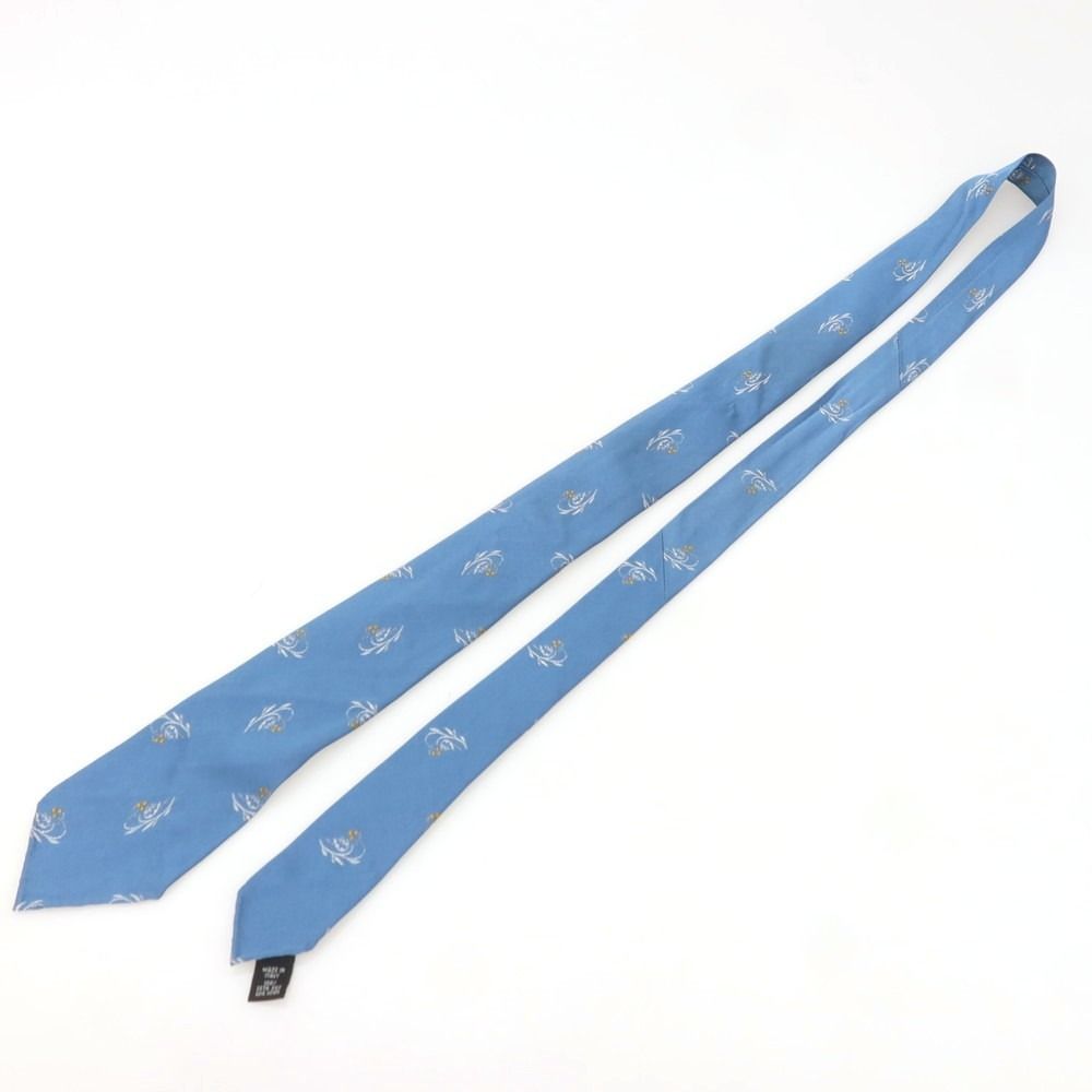 タイユアタイTIE YOUR TIEセッテピエゲシルクビジネス小紋柄ネクタイ青 中古】タイユアタイ TIE YOUR TIE セッテピエゲ シルク 小紋柄ネクタイ