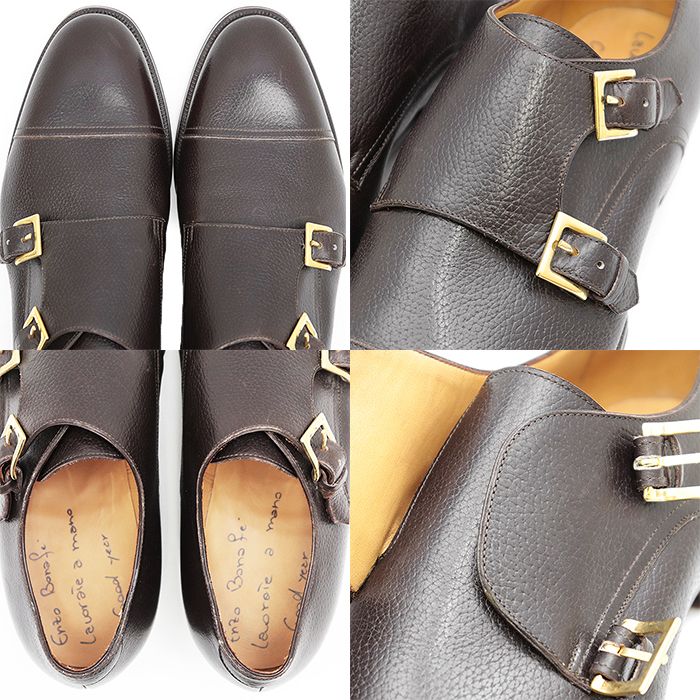 美品】Enzo Bonafe エンツォ・ボナフェ レザーシューズ ダブル