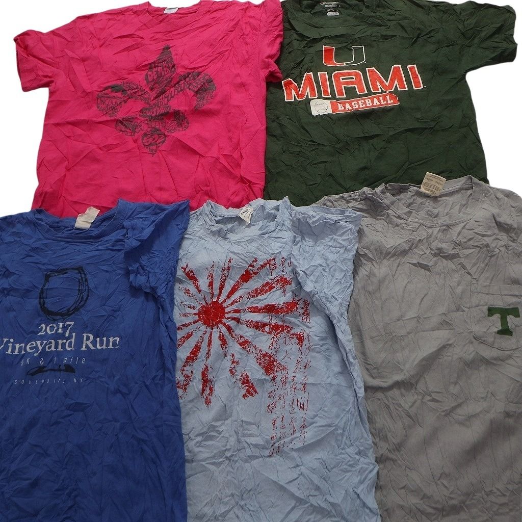 古着卸 まとめ売り カラーMix 半袖Tシャツ 20枚セット (メンズ M