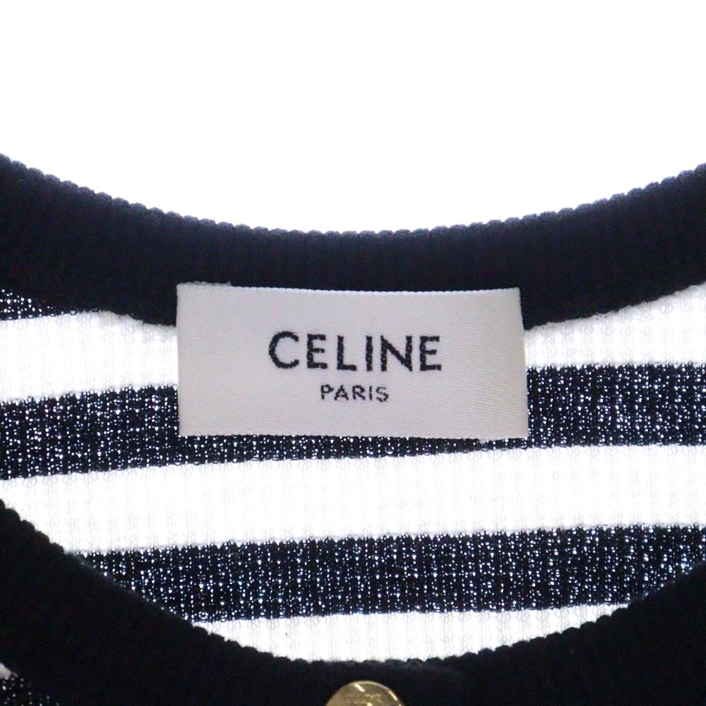 CELINE (セリーヌ) Mariniere Tank Top マリニエール リブ