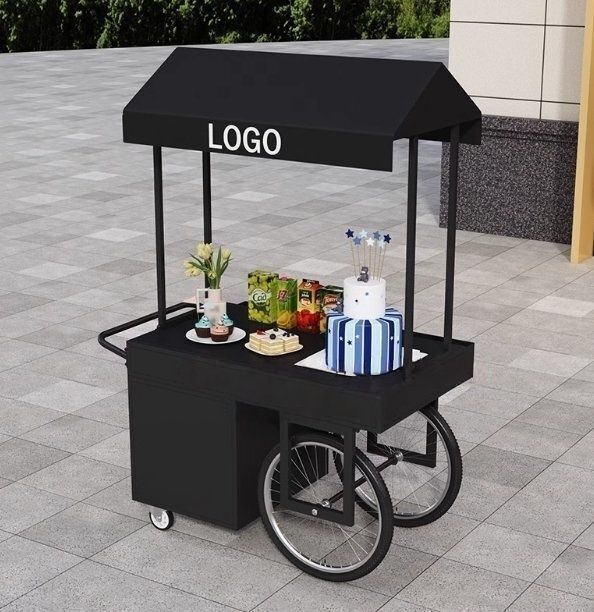 屋台 キッチンカー ホワイト 120mc*60cm*190cm 耐荷重 200kg 送料無料