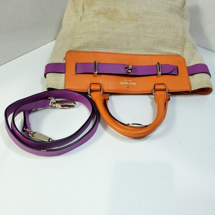 ケイトスペードニューヨーク kate spade new york キャンバス レザー 