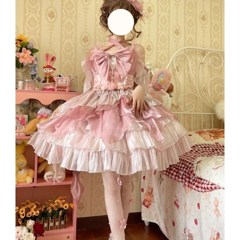 Lolita コスプレ ゴスロリ ロリータ ハロウィン コスプレ衣装 日常着 コスチューム パーティ ゴスロリ ドレス ワンピース 仮装 レデ