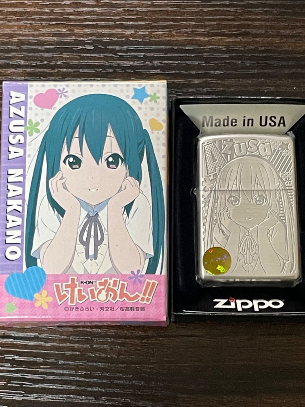 新品未使用品　けいおん　中野梓　ZIPPO状態は画像にて確認して下さい