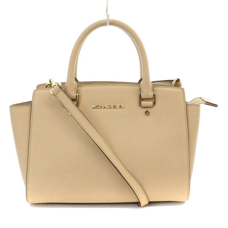 マイケルコース MICHAEL KORS SELMA セルマ ミディアム サッチェル ハンドバッグ ショルダーバッグ 2WAY レザー ロゴ ピンク  /KW - メルカリ