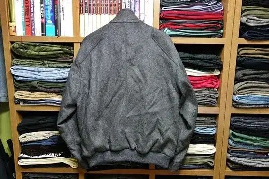 IF ELSE オーバーサイズ ブルゾン ウール ジャケット グレー L サイズ KANDAIZUMI_COM