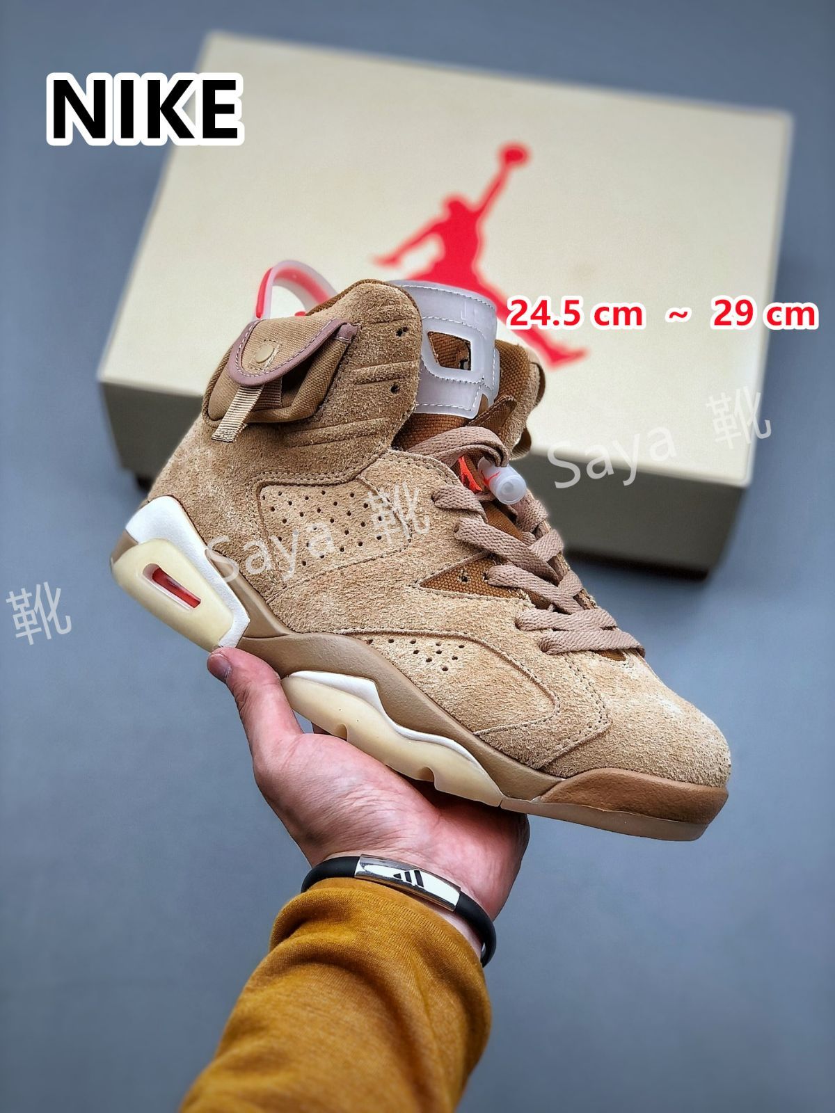 新品 未使用 Travis Scott × Nike Air Jordan 6 "British Khaki" / トラヴィス スコット × ナイキ エア ジョーダン 6 ブリティッシュ カーキ DH0690-200 男女兼用