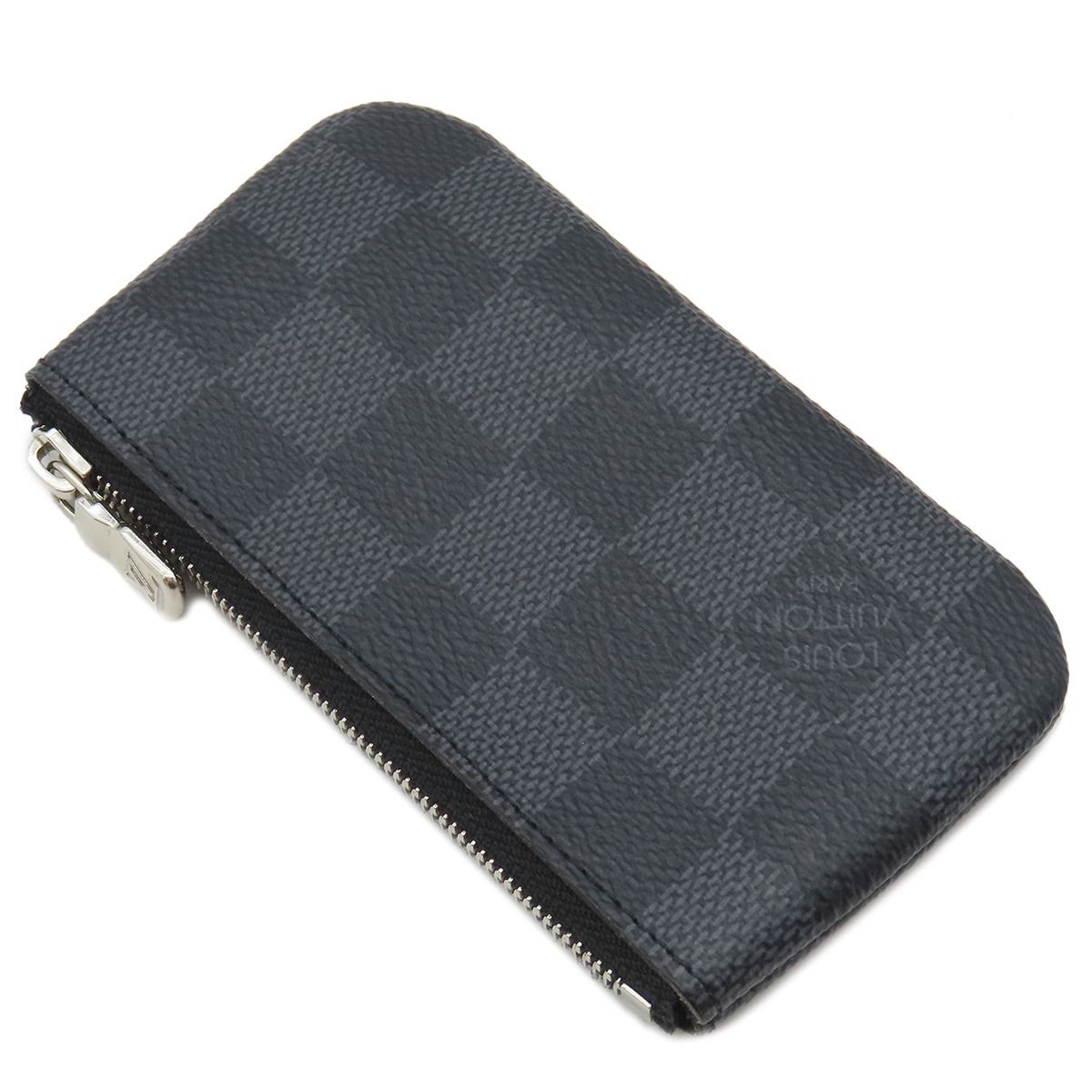 【極美品】ルイヴィトン　ポシェットクレ　ダミエグラフィット　コインケース　黒 Amazon | ルイヴィトン LOUIS VUITTON コインケース 小銭入れ
