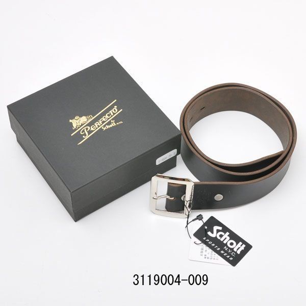 Schott ギャリソンベルト 牛革 - メルカリ 