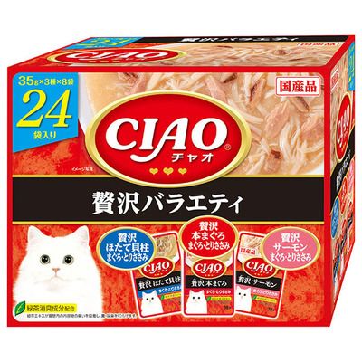 いなばCIAOパウチ+いなば　CIAO こだわりテイスト CIAO こだわり テイスト かつお ささみ・おかか入り | 商品情報