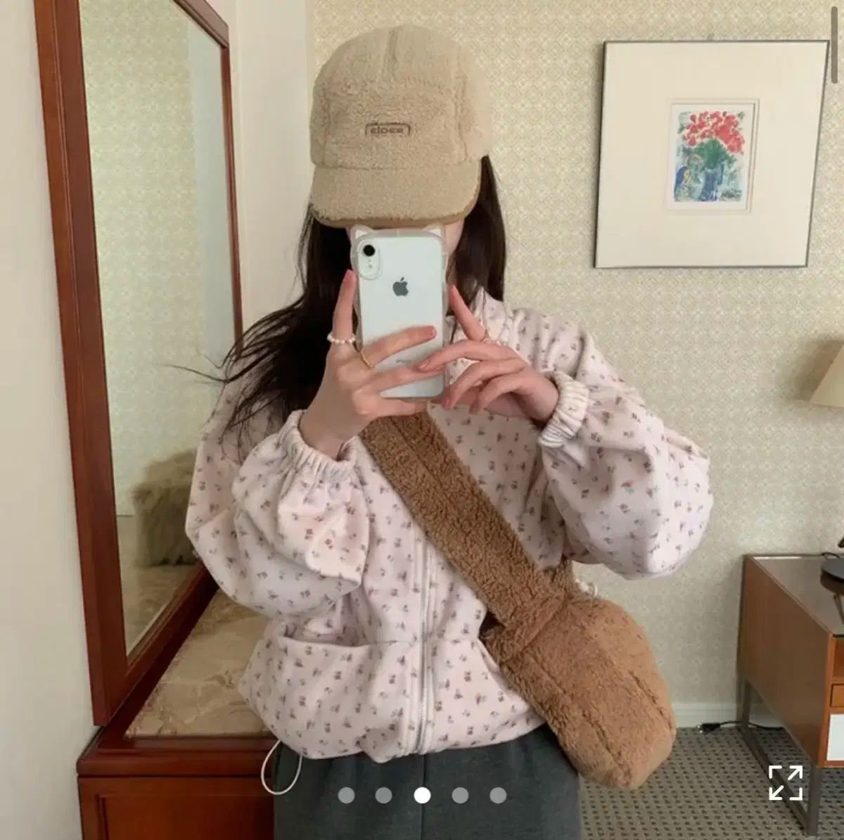 花 ジップアップ