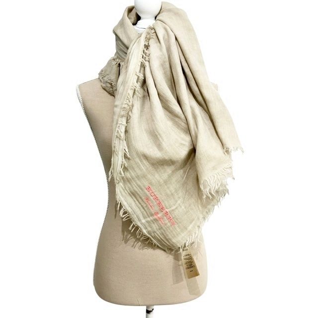 バーバリー BURBERRY マフラー ストール スカーフ 大判 フリンジ