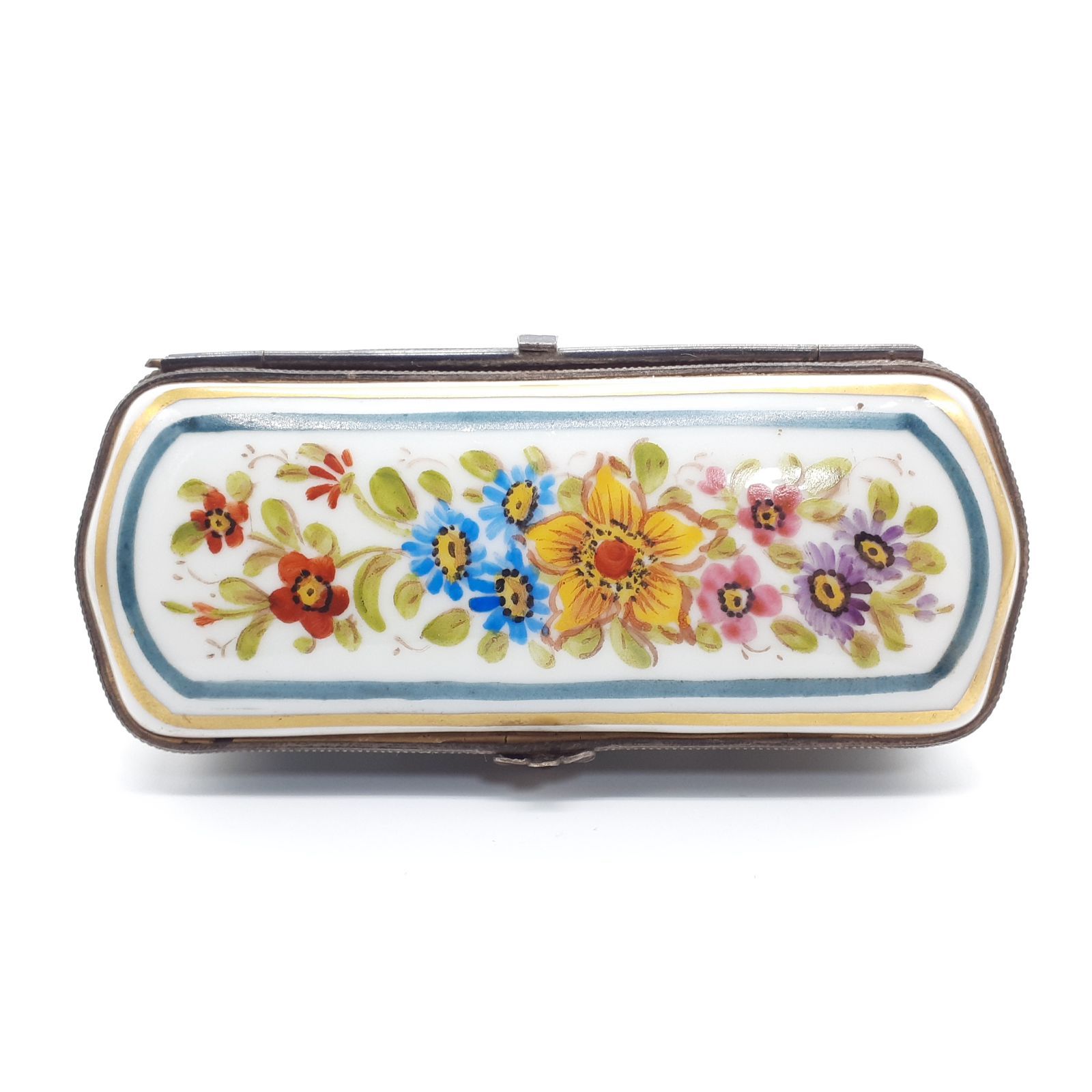 LIMOGES リモージュボックス フランス エナメル 小物入れ フラワー