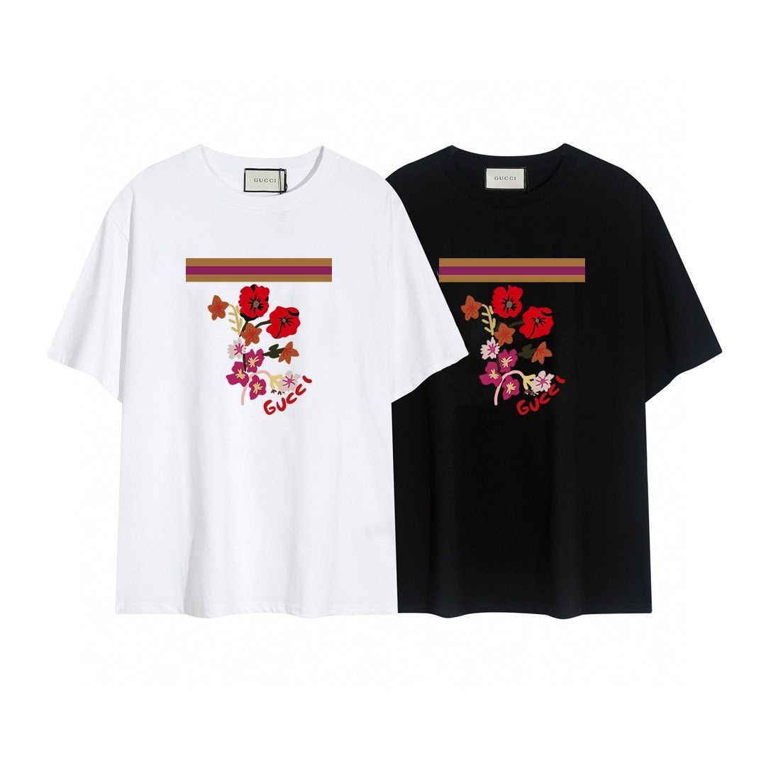 上品 今日特価】Gucci / フラワーアルファベットプリント半袖 グッチ トップス