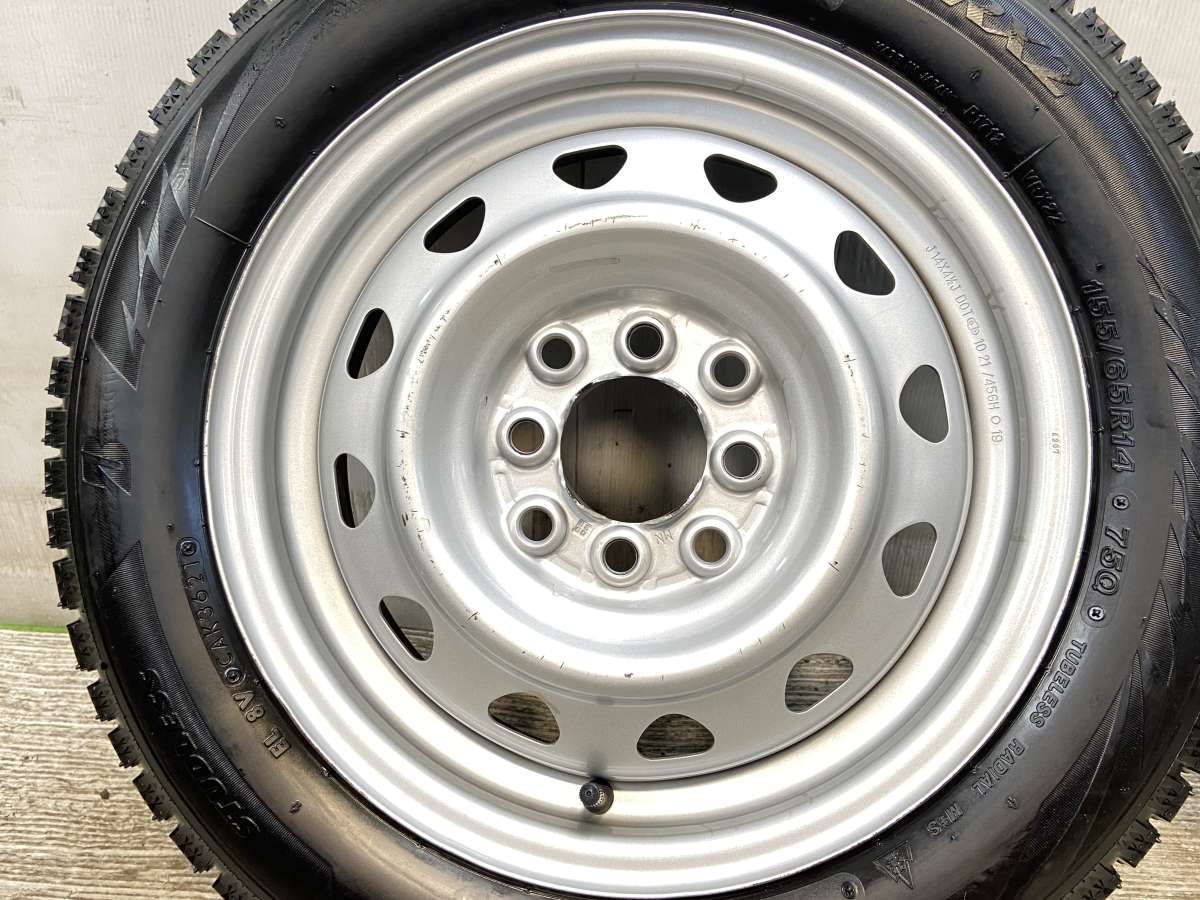 【全国送料無料】155/65R14 ブリヂストン中古タイヤ2本 155/65R14 ブリヂストン ブリザック VRX2 MN 14x4.5 100/114.3-4