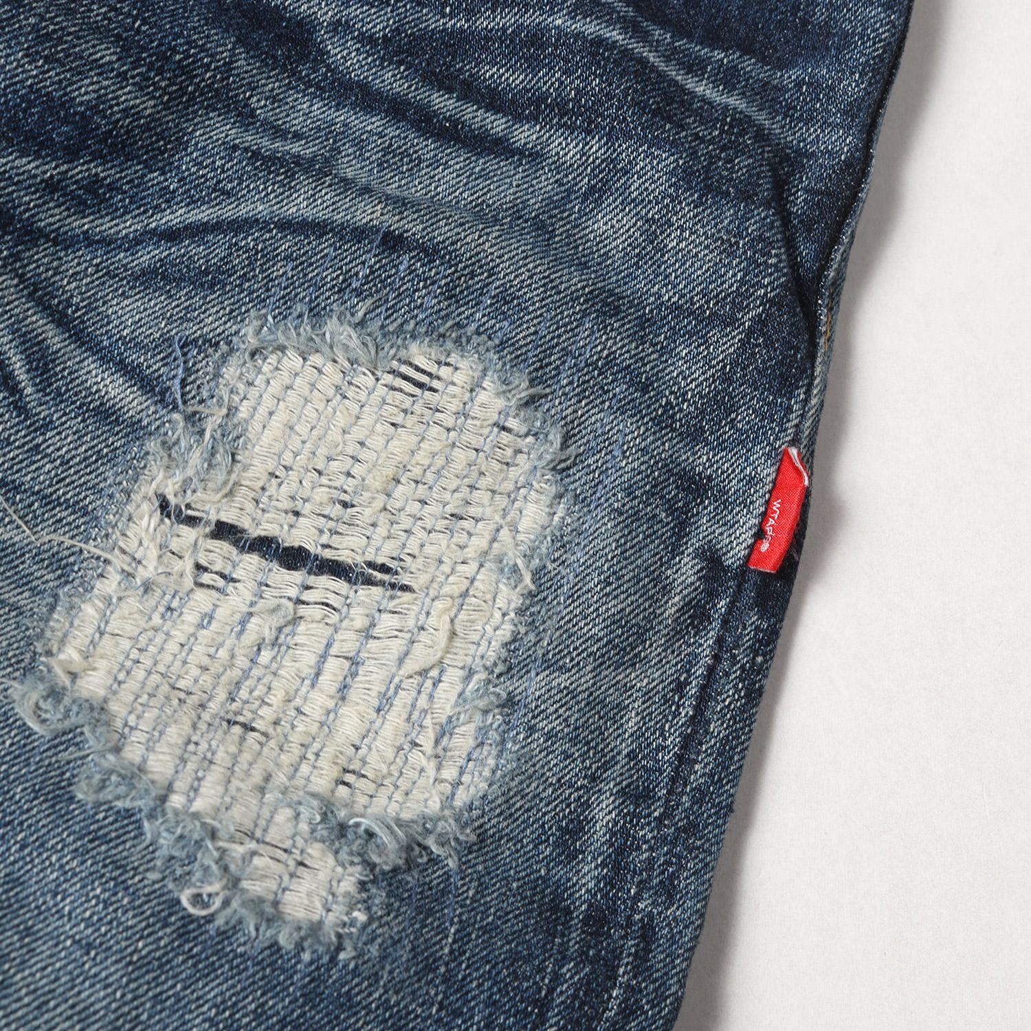 WTAPS ダブルタップス パンツ サイズ:S 15SS ダメージリペア加工 