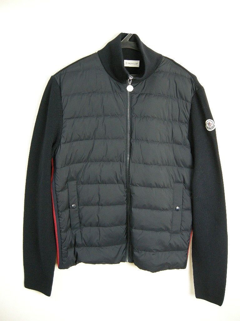 サイズM-XL□新品□モンクレール サイドロゴ ニット切替ダウン サイズM-XL□新品□モンクレール サイドロゴ ニット切替ダウン