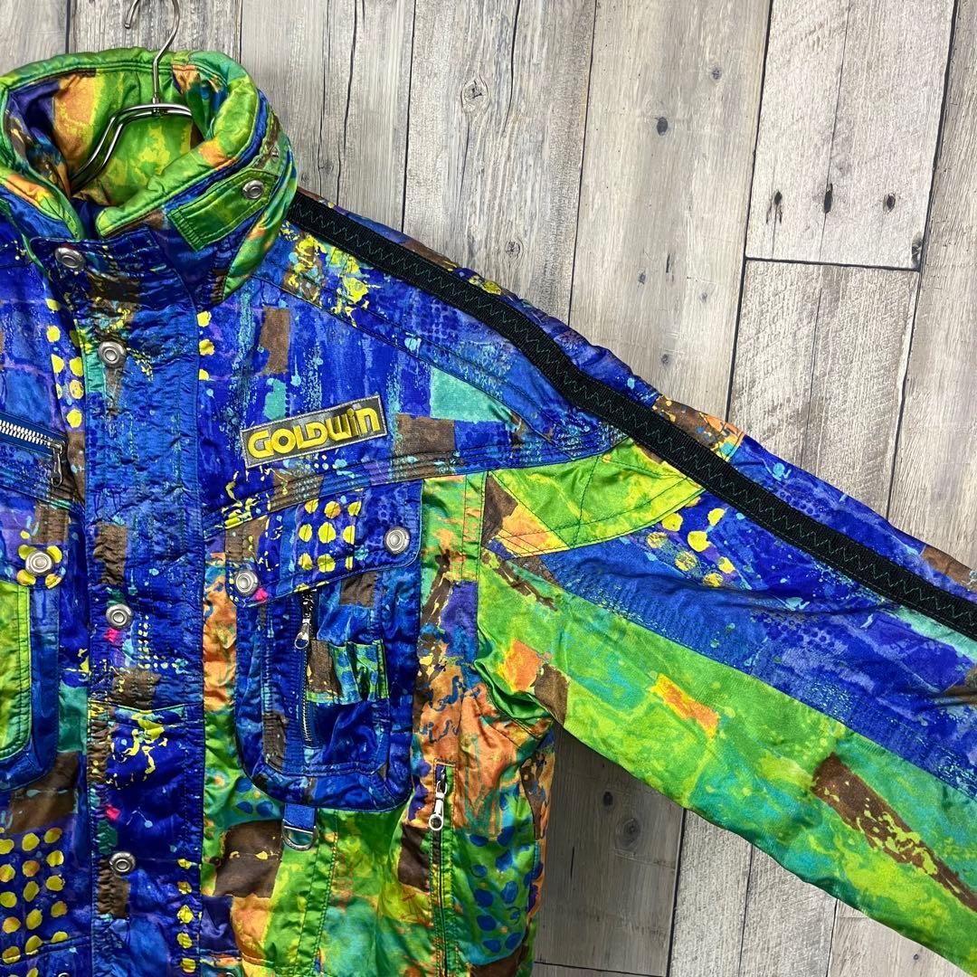 GOLDWIN ゴールドウイン 耐水 撥水 総柄 スノボ スキー ウェア L GOLDWIN ゴールドウイン 耐水 撥水 総柄 スノボ スキー ウェア L