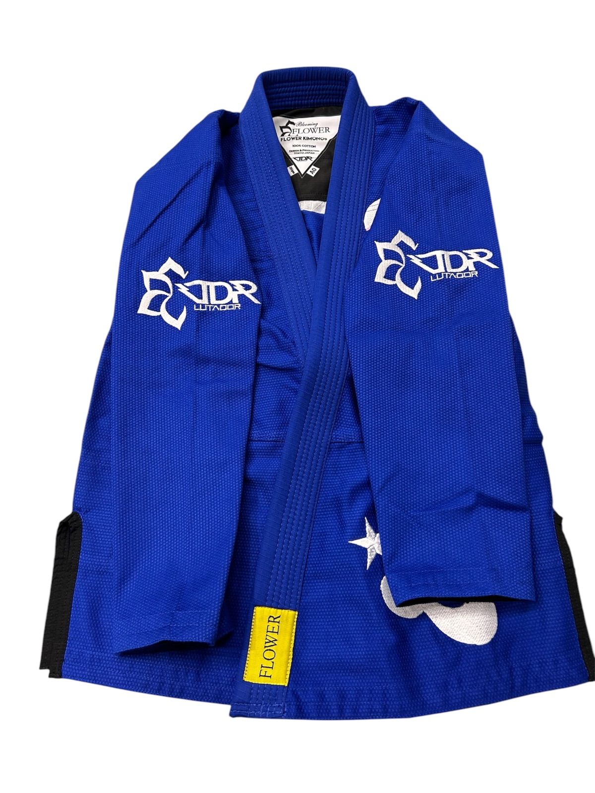 FLOWER×LUTADOR 柔術着　青　サイズ　A00 FLOWER×LUTADOR 柔術着青サイズA00