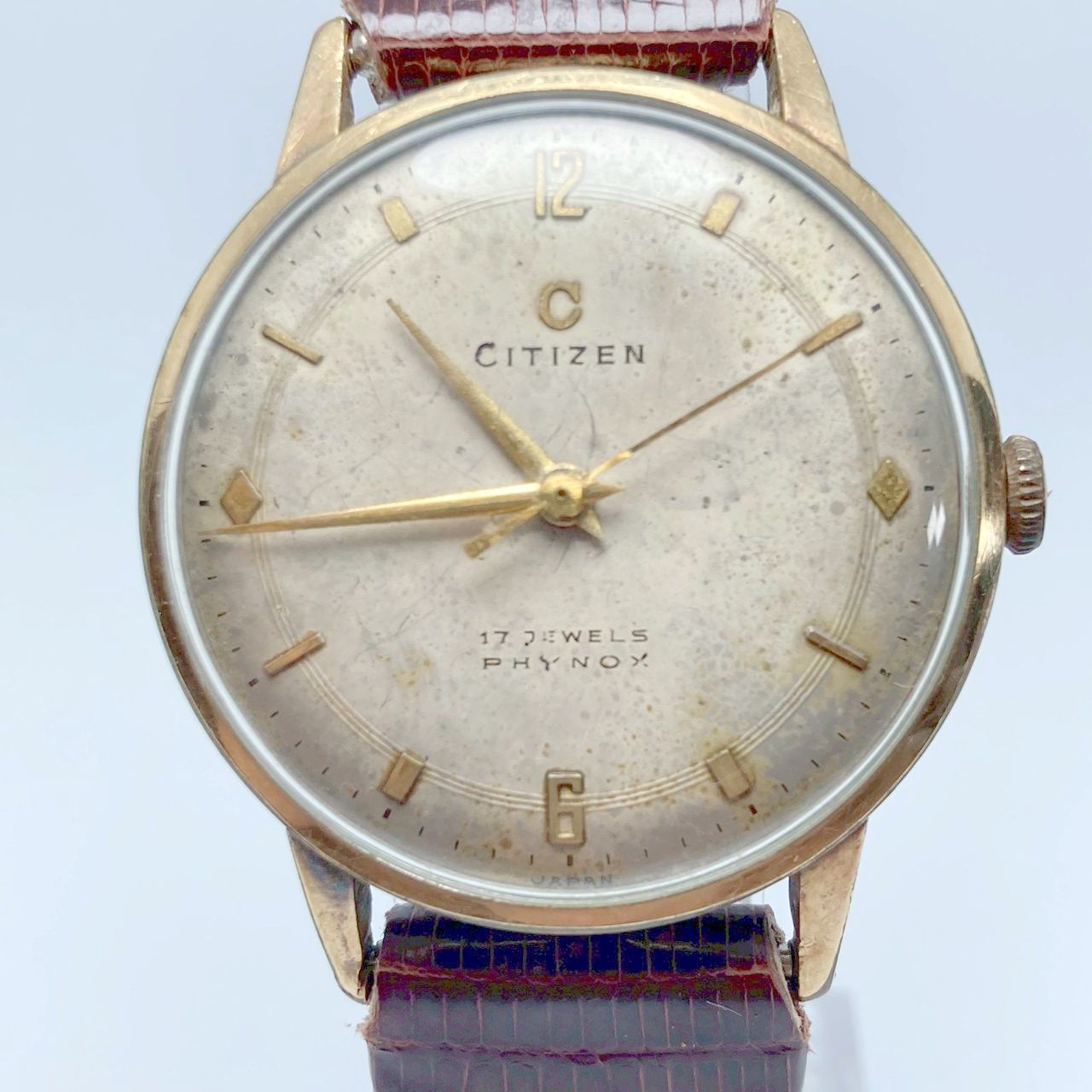 T06【14K金張り】CITIZEN PHYNOX 手巻き腕時計 ヴィンテージ - メルカリ