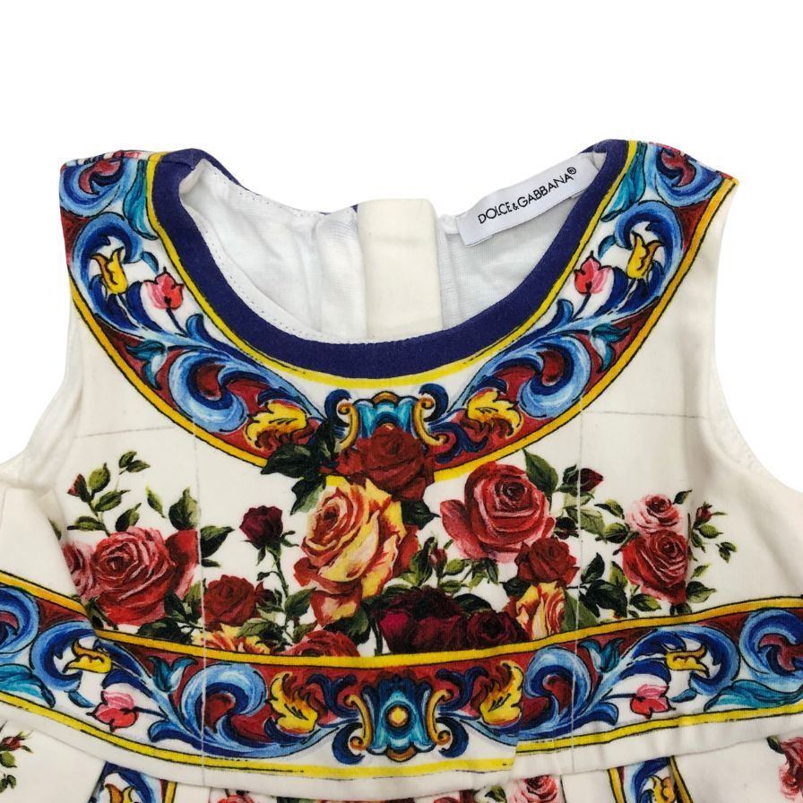 DOLCE & GABBANA 花柄ワンピース110美品 org.jpg