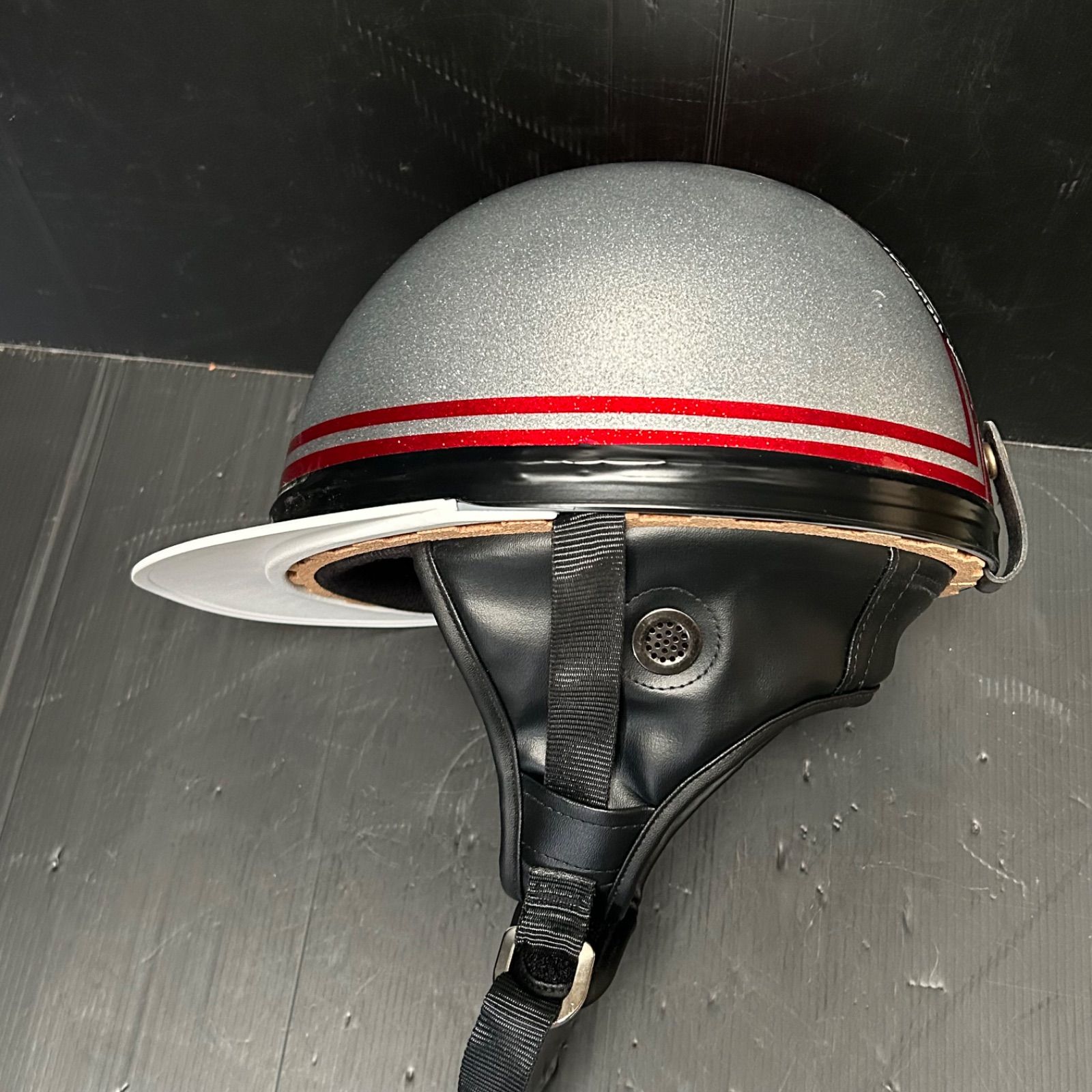 カスタムコルク半キャップ 天空日華流 シルバー レッド 新品