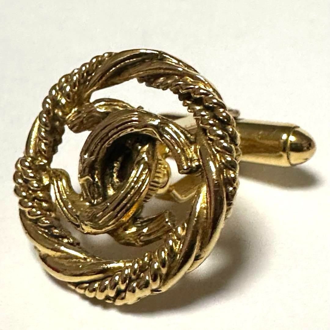 シャネル CHANEL カフスボタン カフスリンク ココマーク GP ゴールド