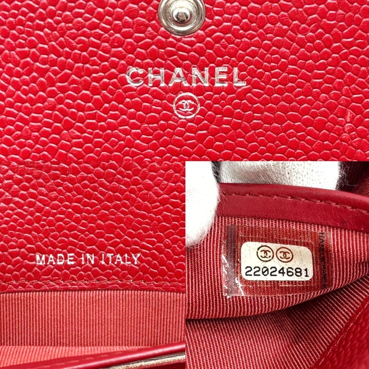 近年モデル】 CHANEL シャネル 二つ折り 財布 ロングウォレット 22番台