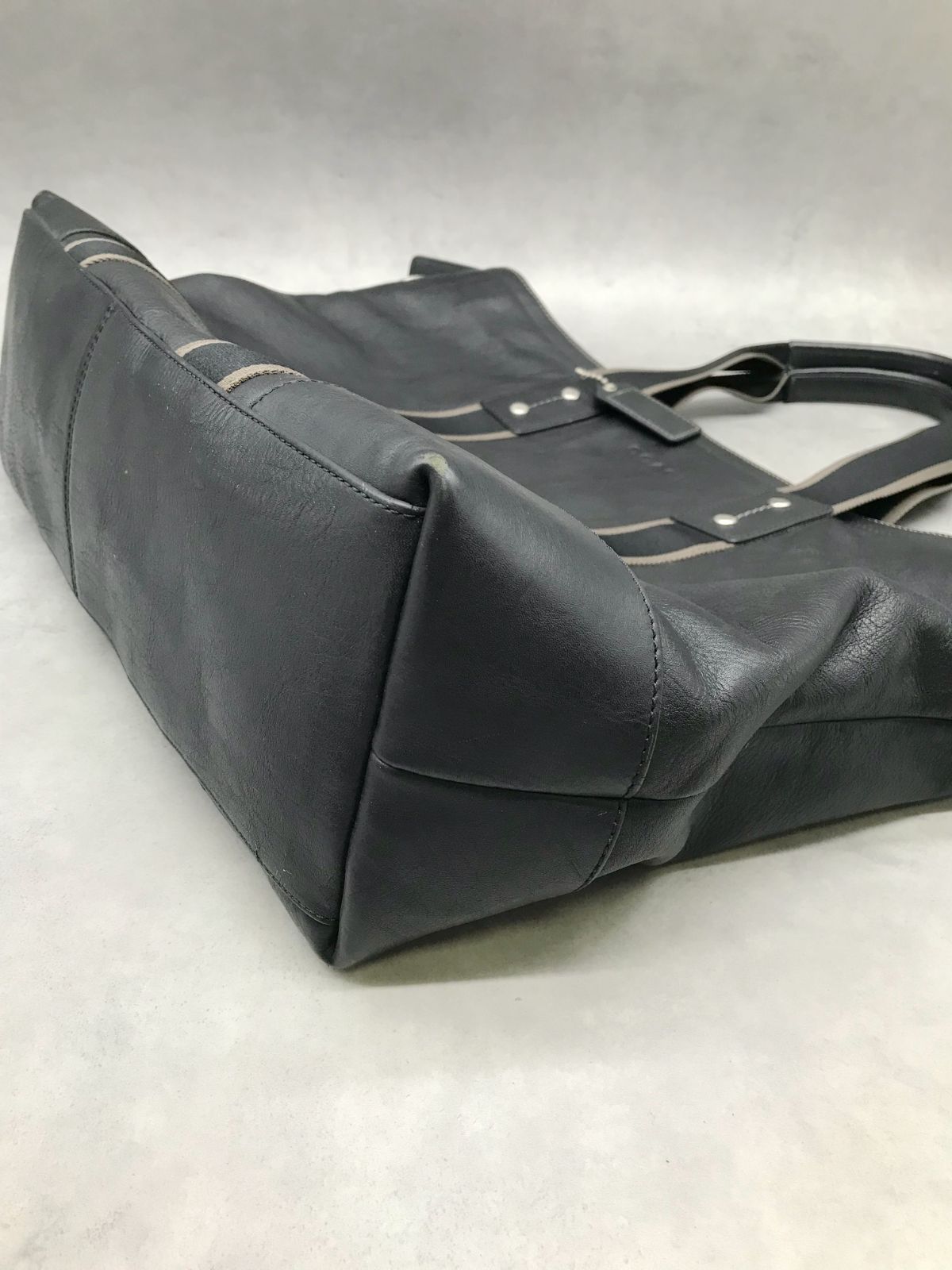 MK78△COACH コーチ ヘリテージ ビジネストート レザー トート