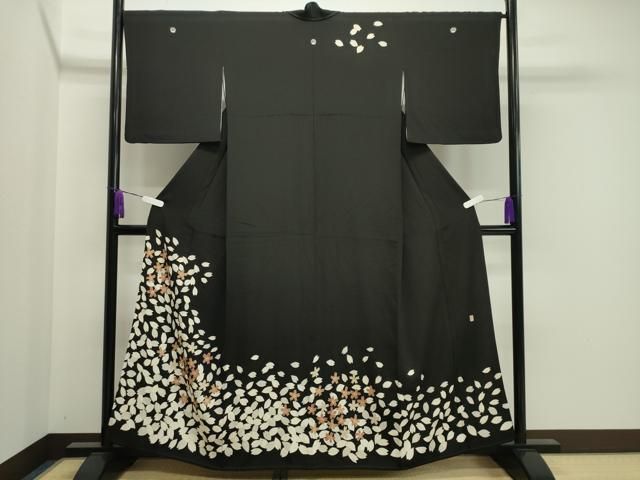 平和屋着物○訪問着 作家物 夢路 舞花文 金彩 正絹 逸品 AABD8587fy 逸品