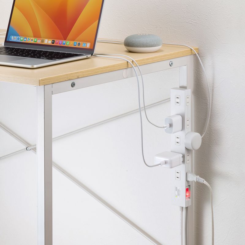 良い （まとめ買い）サンワサプライ 雷ガードタップ 10個口 1m