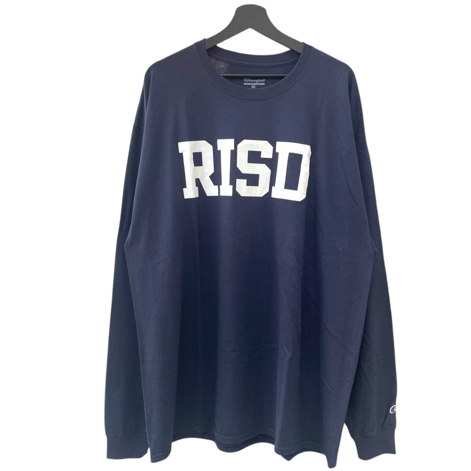 【CHAMPION】US限定 RISD LOGO L/S TEE NAVY リズディ チャンピオン ロンT グレー XXL