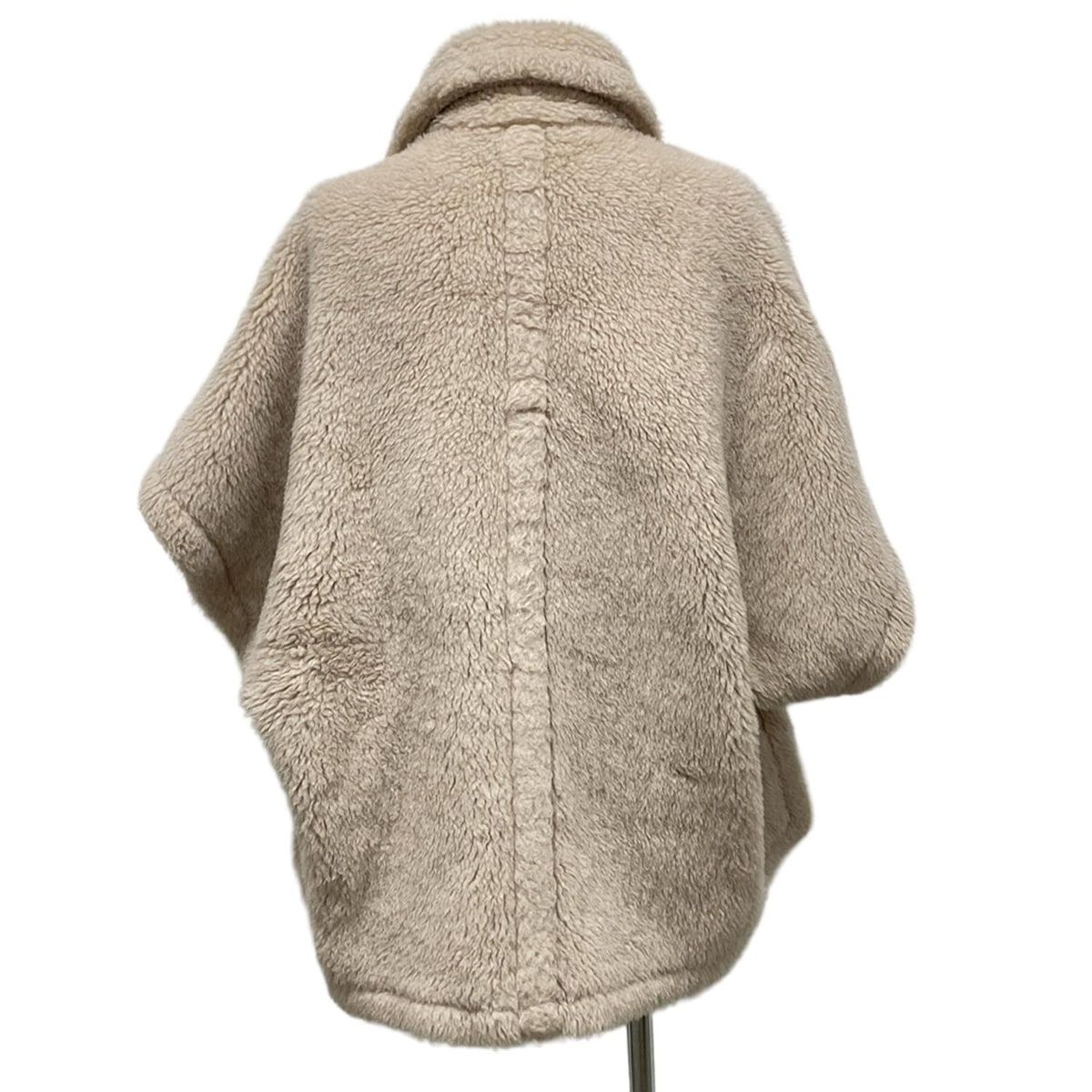 MaxMara ベージュ ポンチョ S Max Mara(マックスマーラ) ポンチョ レディース テディベア