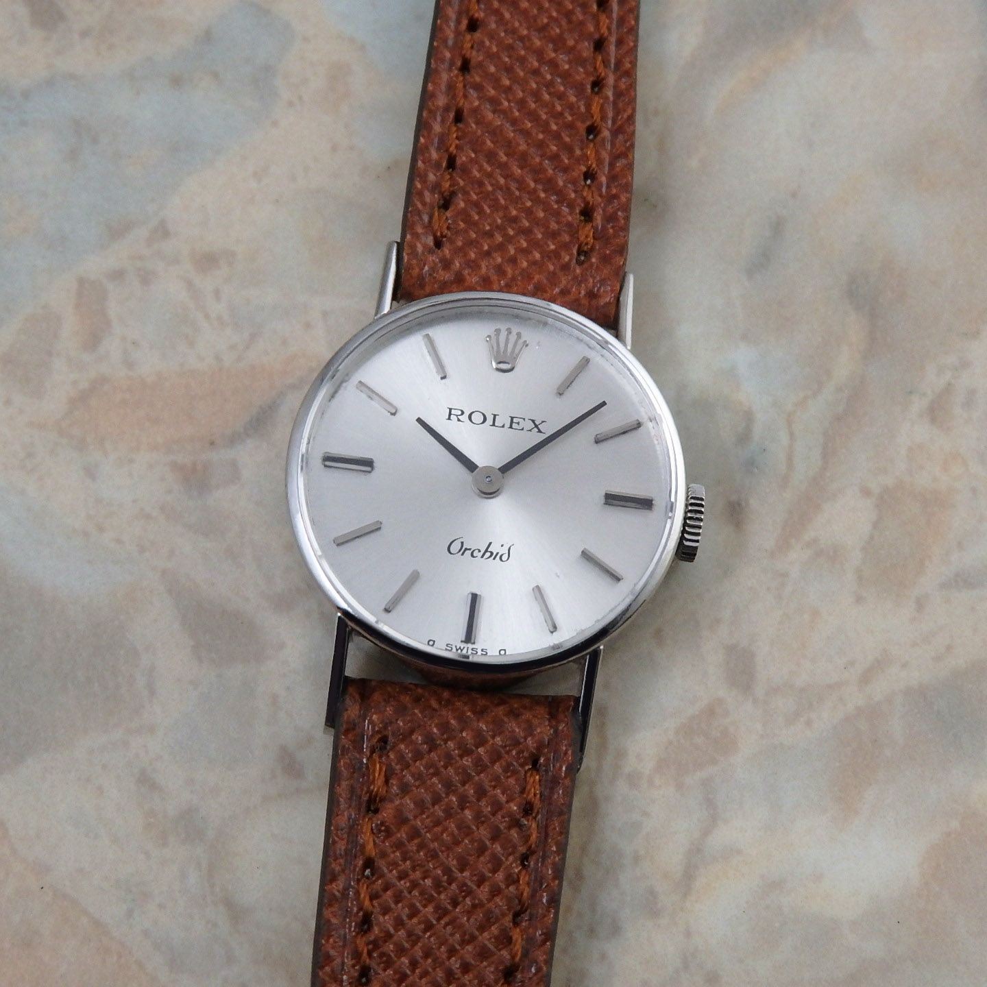 ロレックス レディース ウォッチ アンティーク時計 18KWG 金無垢