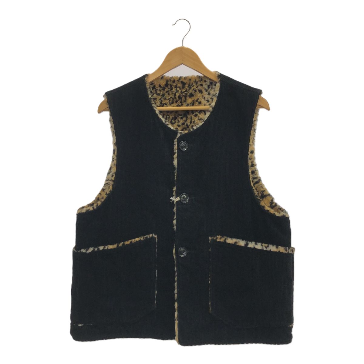 Engineered Garments エンジニアードガーメンツ サイズL FS別注 リバーシブルコーデュロイベスト 定価42 900円 黒
